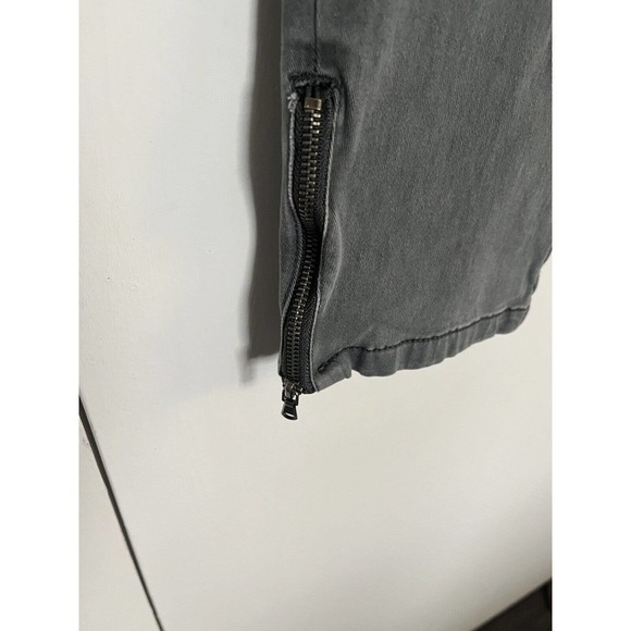 CANYON RIVER BLUES Womens Sz.16 Gray ANKLE ZIPPER Cargo Straight Leg Pants Jeans - Picture 4 of 5